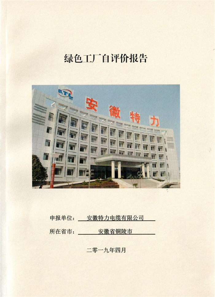 2019年安徽特力電纜有限公司國家級綠色工廠自評價(jià)報(bào)告.jpg